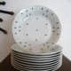 10 deep plates Limoges GDA porcelain with blue cornflowers 1930 Ø 19 cm