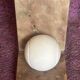 Vintage Italian alabaster bookends "Tennis Ball"