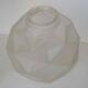 Art Deco faceted pressed glass globe pendant light