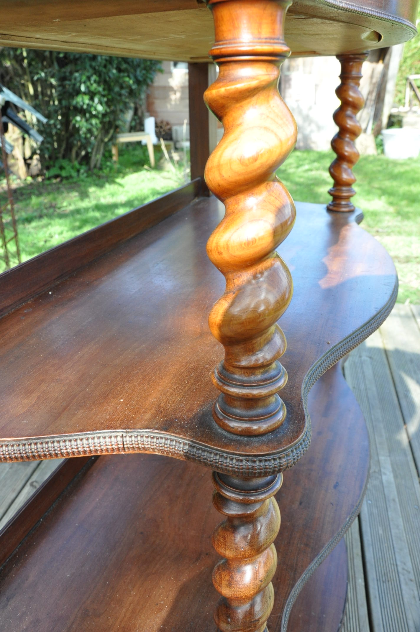 Mahogany console