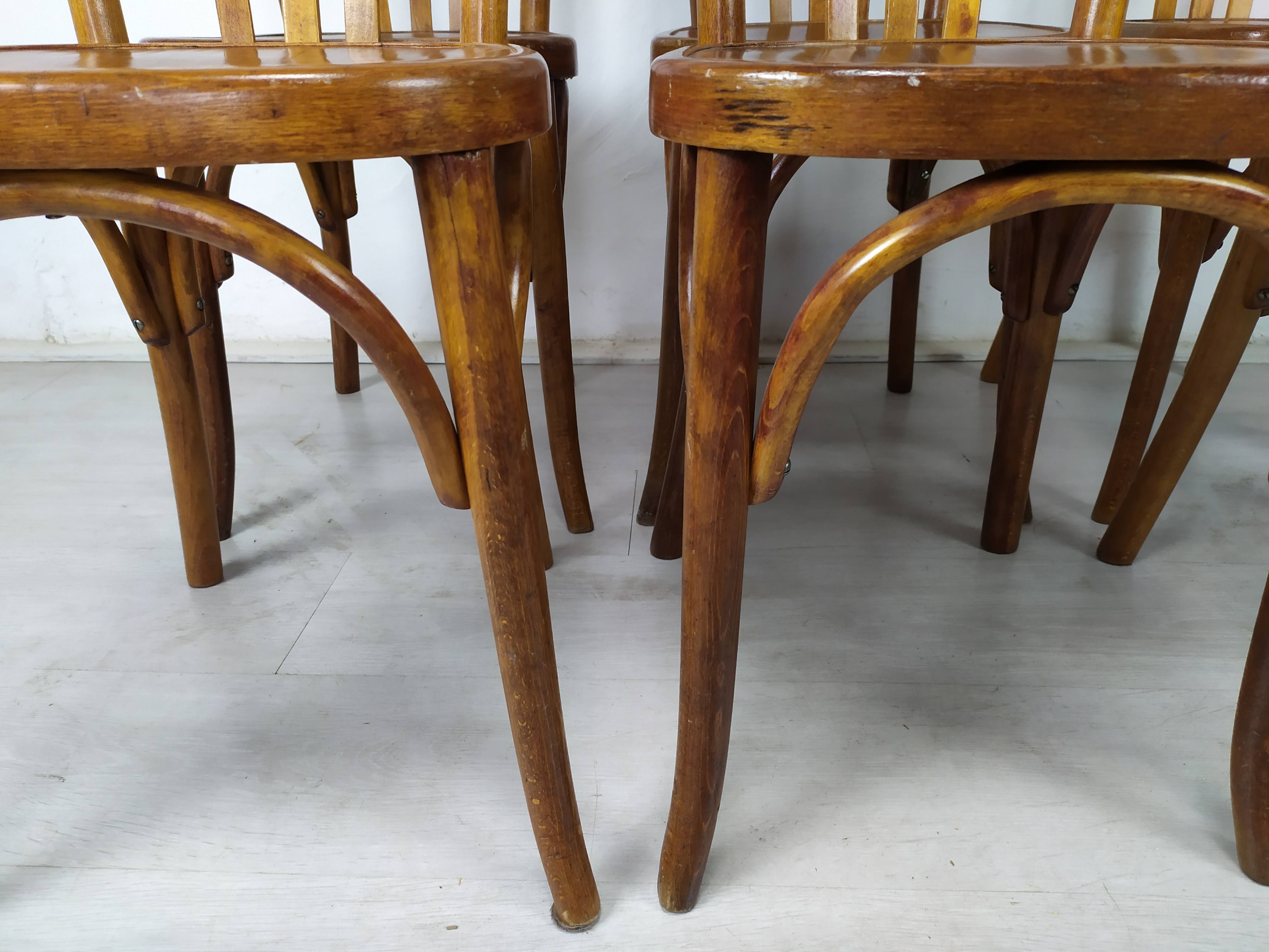Set of 6 bistro chairs