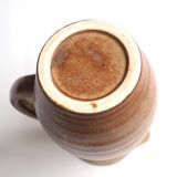 Turned stoneware pitcher