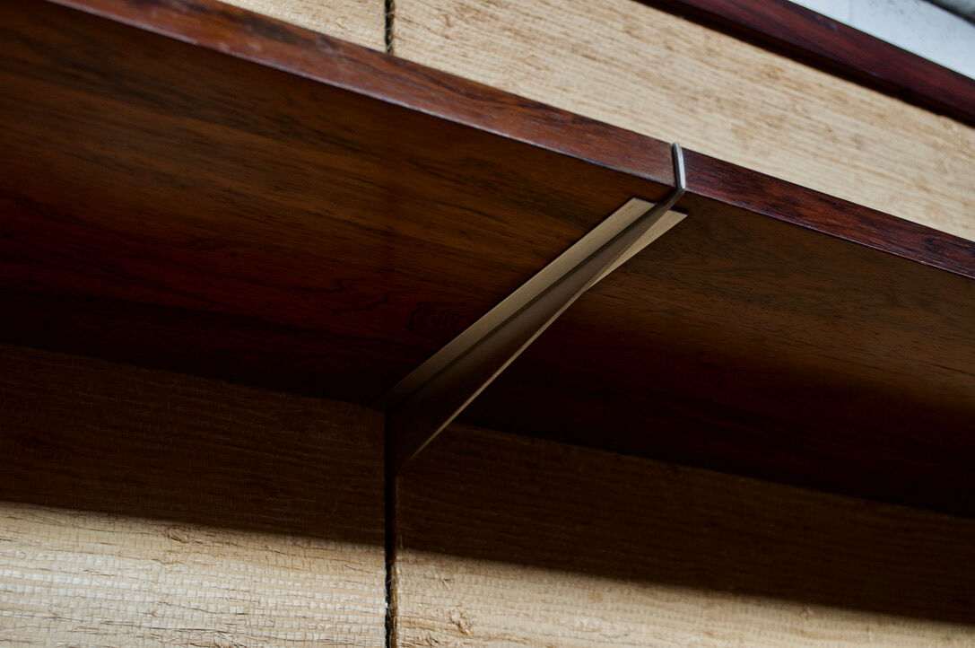 Système mural modulable à panneaux palissandre Georges Frydman années 70 efa éditeur