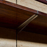 Modular wall system with rosewood panels Georges Frydman 70 years efa editor