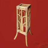 Plant holder or vintage saddle in bamboo and rattan