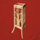 Plant holder or vintage saddle in bamboo and rattan