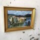 Framed oil painting