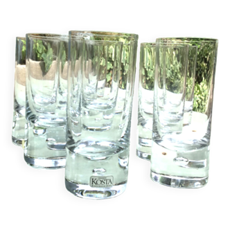 Kosta Boda Sweden 10 long drink glasses