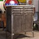 antique dentist's workbench from 1920 in industrial style