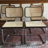 Pair of chairs Cesca B32 vintage designed by Marcel Breuer