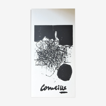 Affiche lithographie de Guillaume Corneille, 1960