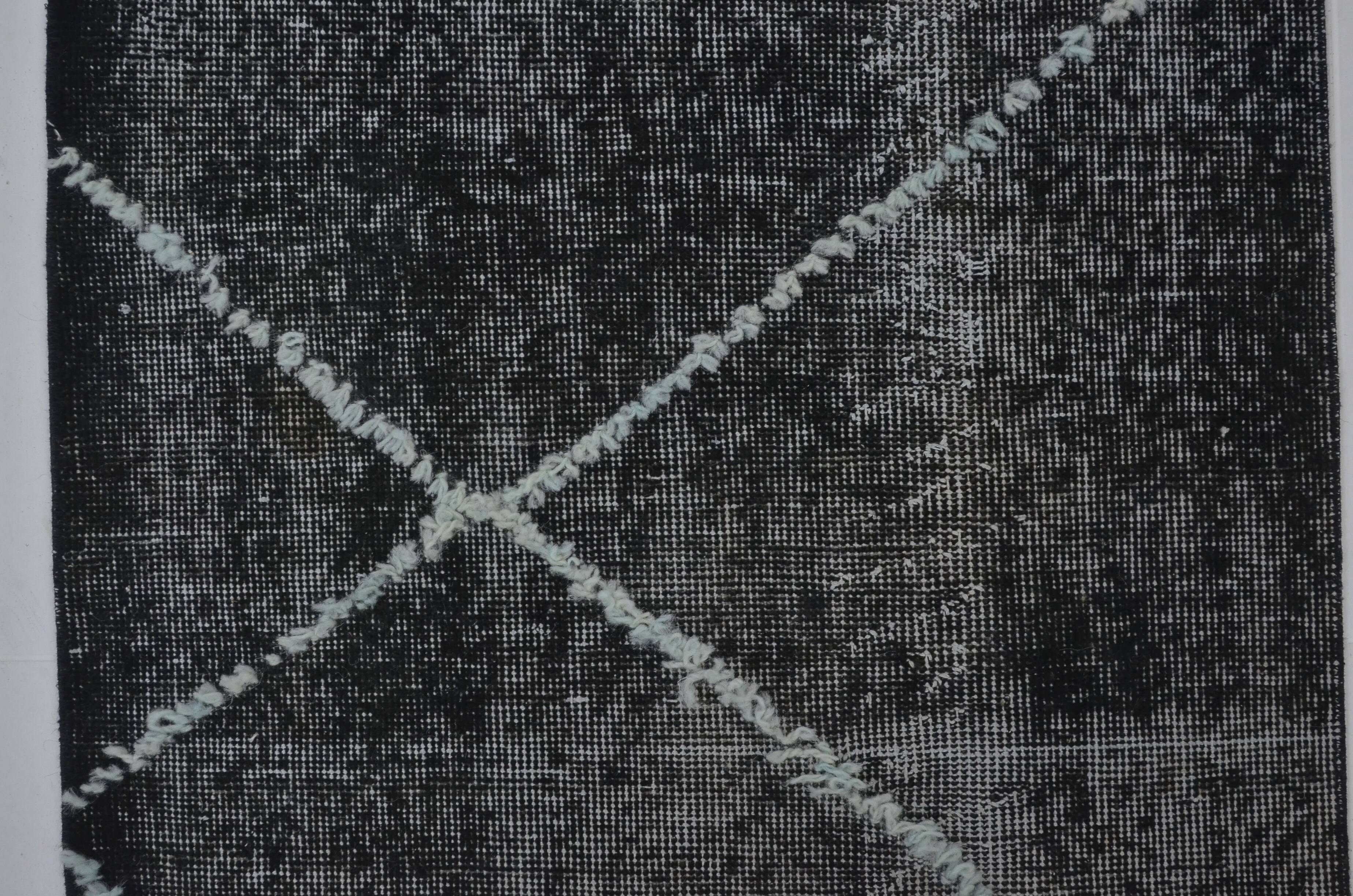 Vintage Turkish Pompom Rug Sku 3822