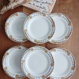 Set of 6 Ceranord dinner plates