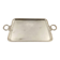 Silver-plated service tray in the style of Louis XVI.