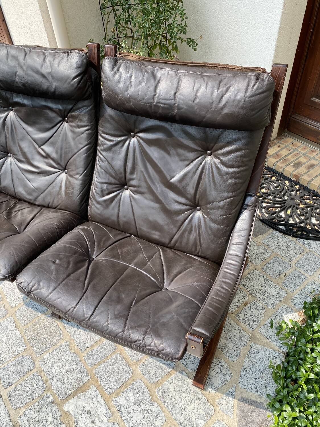 Sofa made of 3 Siesta armchairs