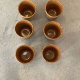 6 verres en terre cuite