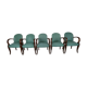 5 fauteuils bridge art déco