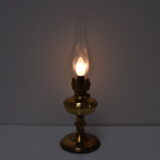 Vintage brass table lamp, czechoslovakia, 1950&#39;s.