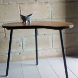 Scandinavian side table shaped bean with three feet