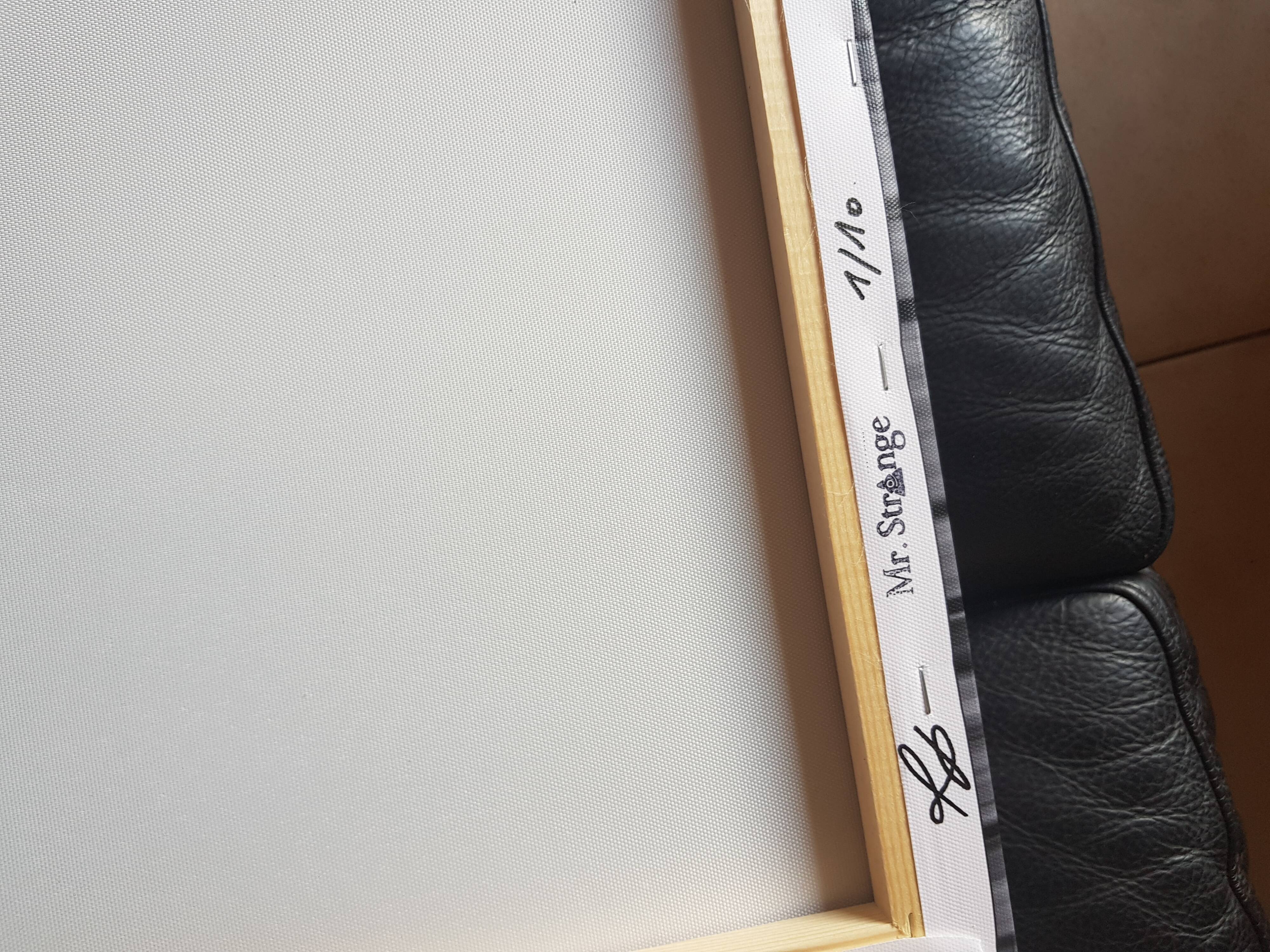 Squirted on canvas by the artist Mr Strange