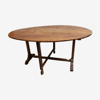 Table vigneronne bourguignonne cible ancienne