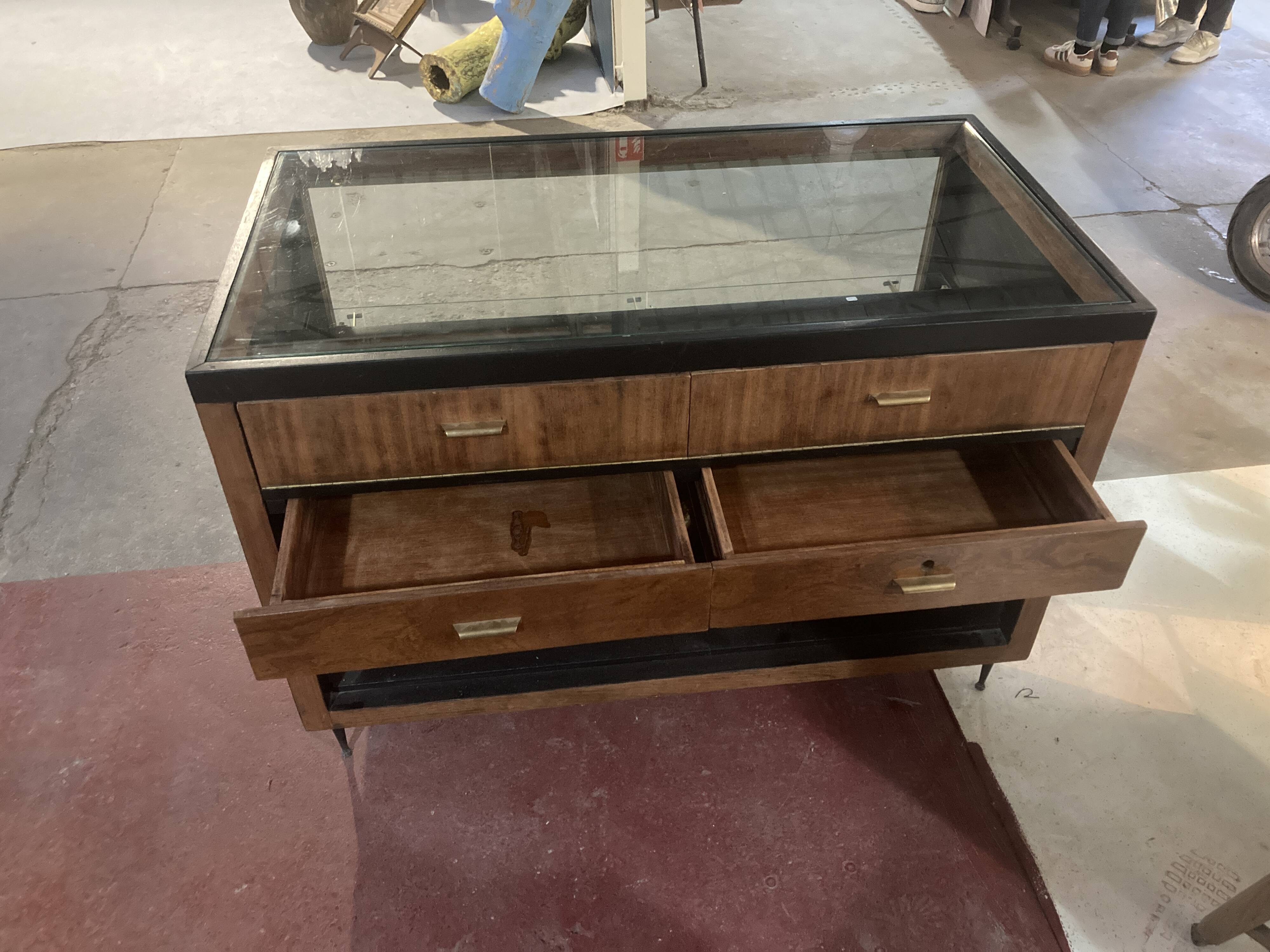 Vitrine de bijoutier - meuble de métier - vintage