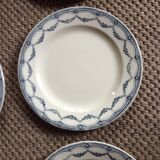 Series of 9 plates Terre de fer