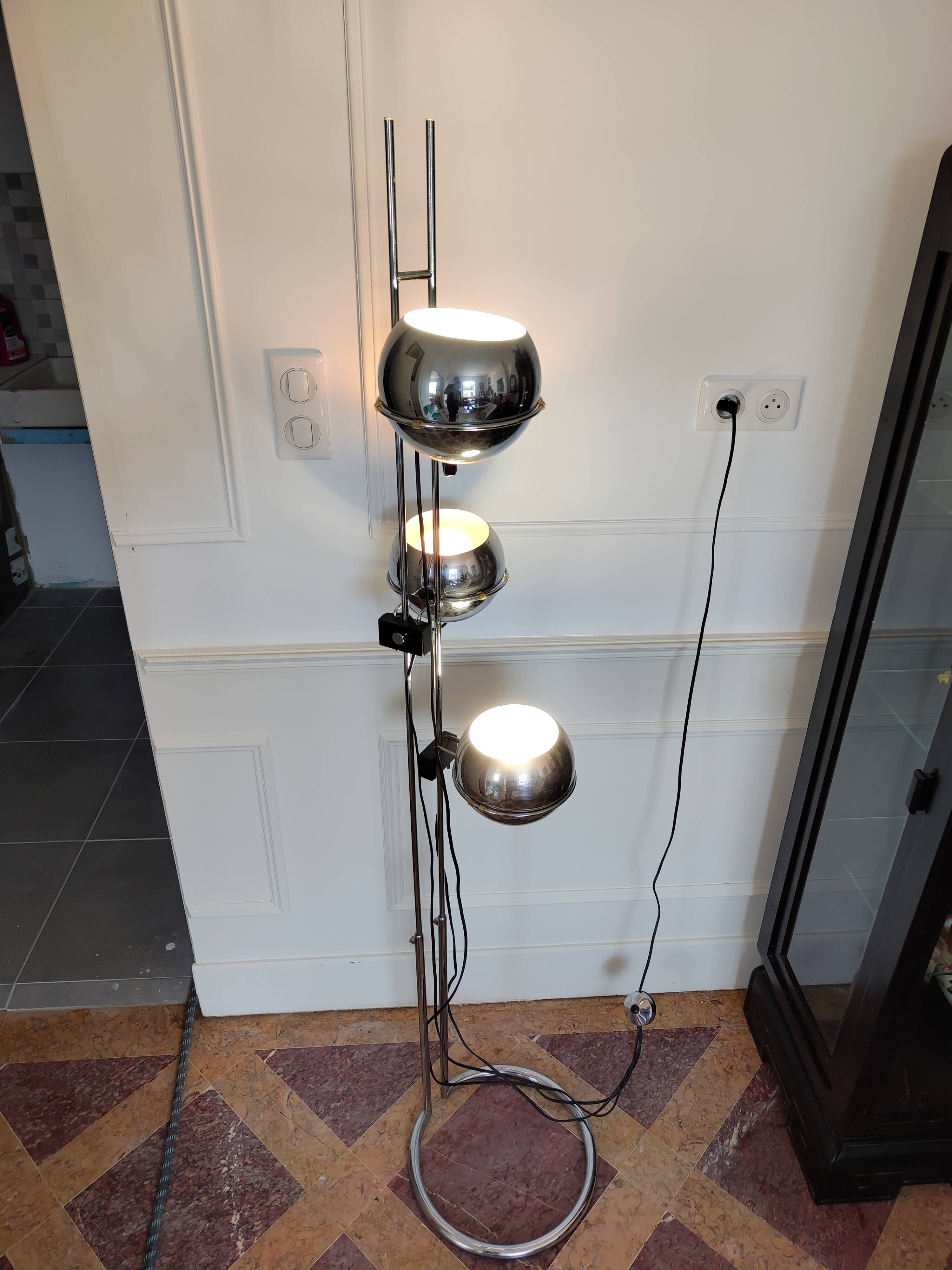 Vintage "Eye Ball" Floor Lamp By Goffredo Reggiani Circa1970