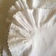 Pillowcase 19th century house at bellows in linen thread