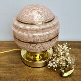 Vintage globe-laying lamp