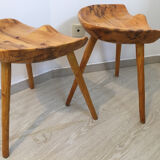 Pairs of tripod stools