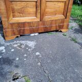 Louis Philippe blond walnut bookcase