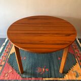 Vintage round table with built-in extension