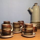 Coffee set in sandstone