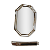 Vintage Spanish mosaic mirror with console, 59x85 cm