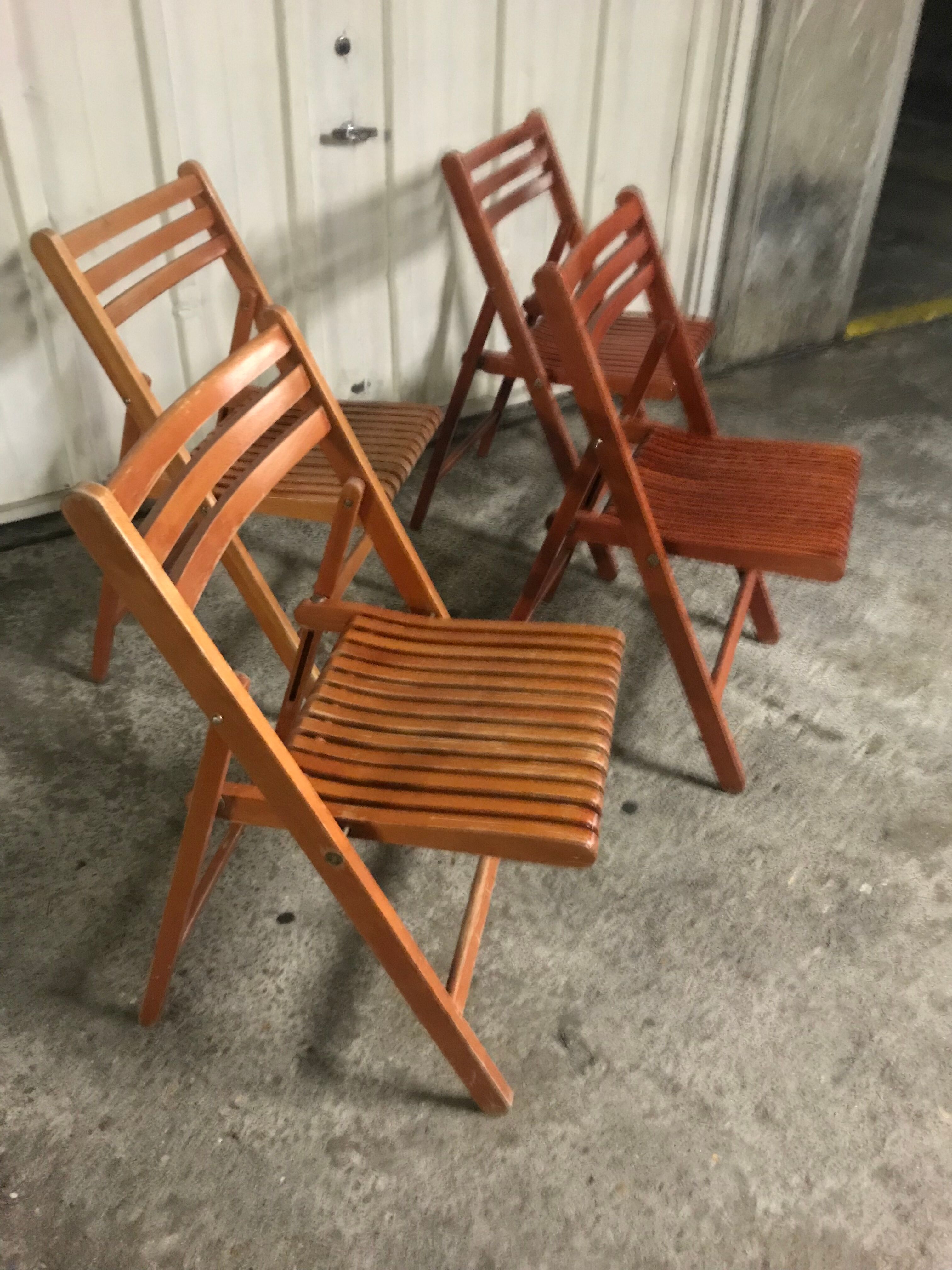 Vintage folding chairs