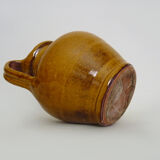 Pottery in glazed yellow terracotta. year 70 80