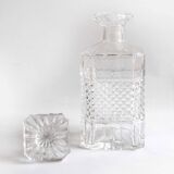 Fluted crystal whiskey decanter