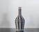 Vintage bottle in two-tone woven scoubidou.
