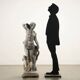 Ancient garden sculpture in terracotta Apollo Italy 20th Century