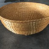 Vintage woven straw basket 29 cm