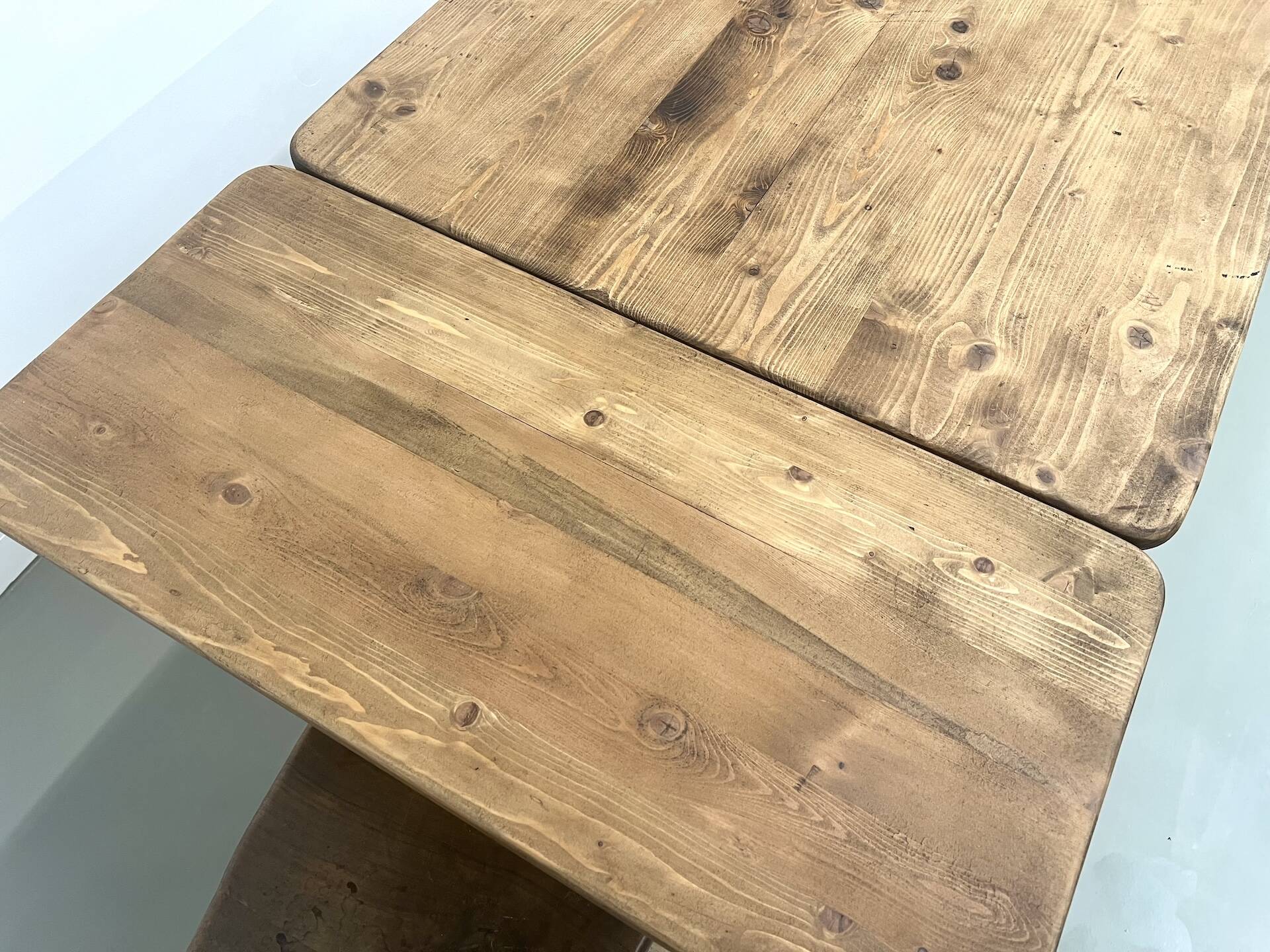 70s pine farmhouse table
