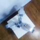 3-opaline sputnik and chrome metal hanging lamp 1970