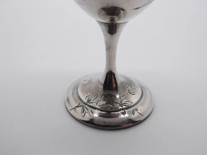 Sterling silver eggcup
