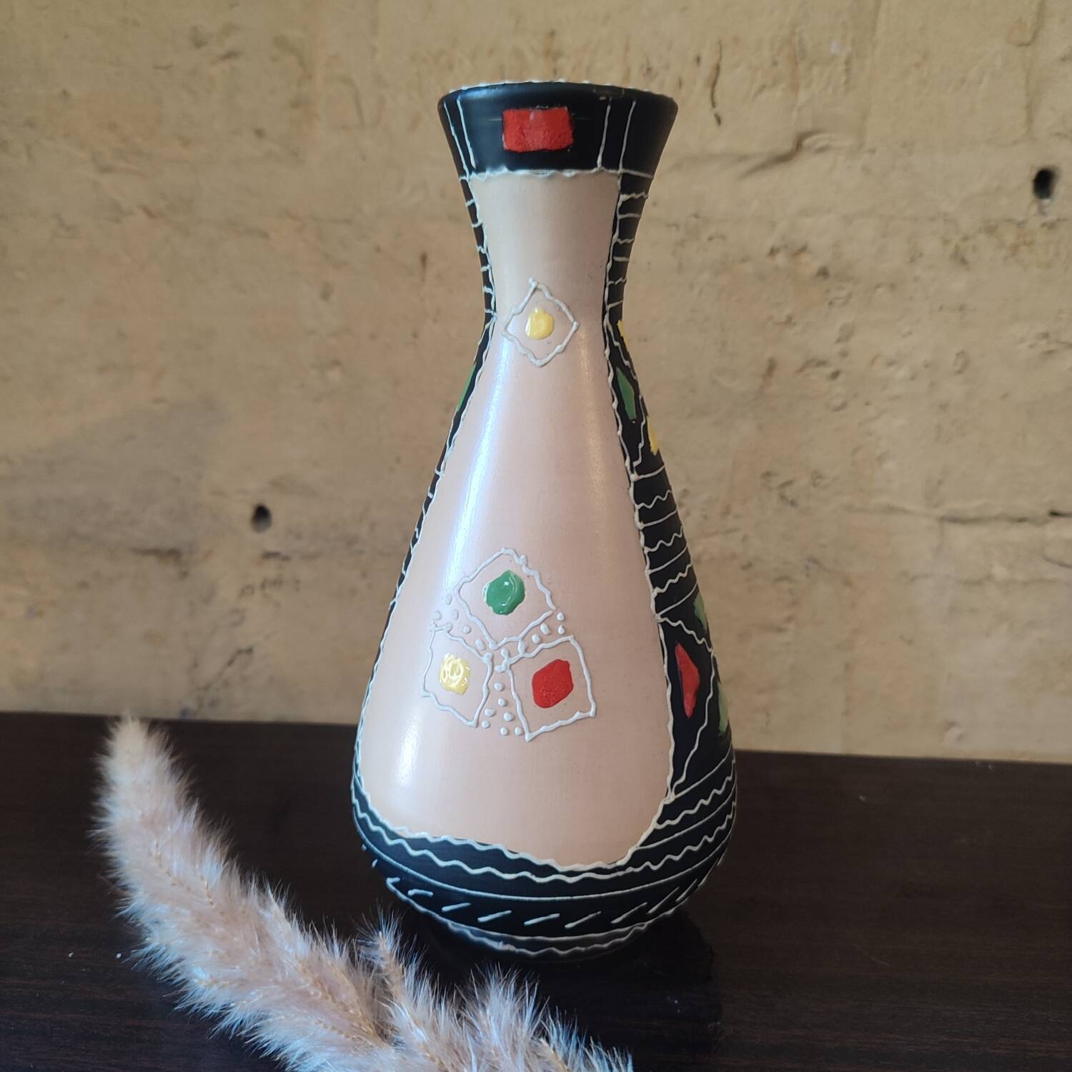 Maioliche Deruta ceramic vase