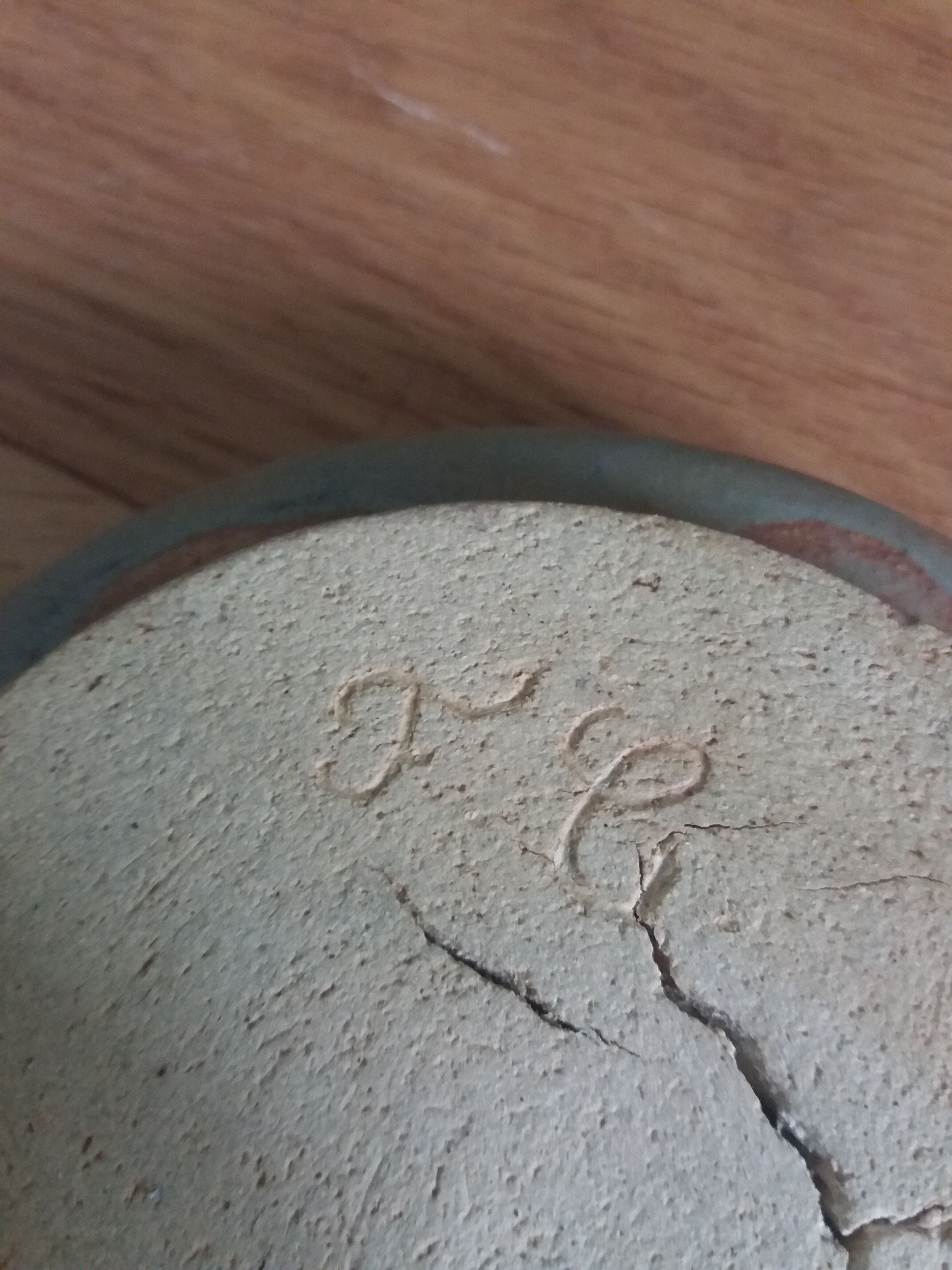 Ceramic cellar rat candle holder signed