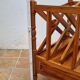 Vintage wooden magazine rack with drawer, English style, 60x45 cm.