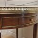 Louis XVI-style side table mahogany, marble