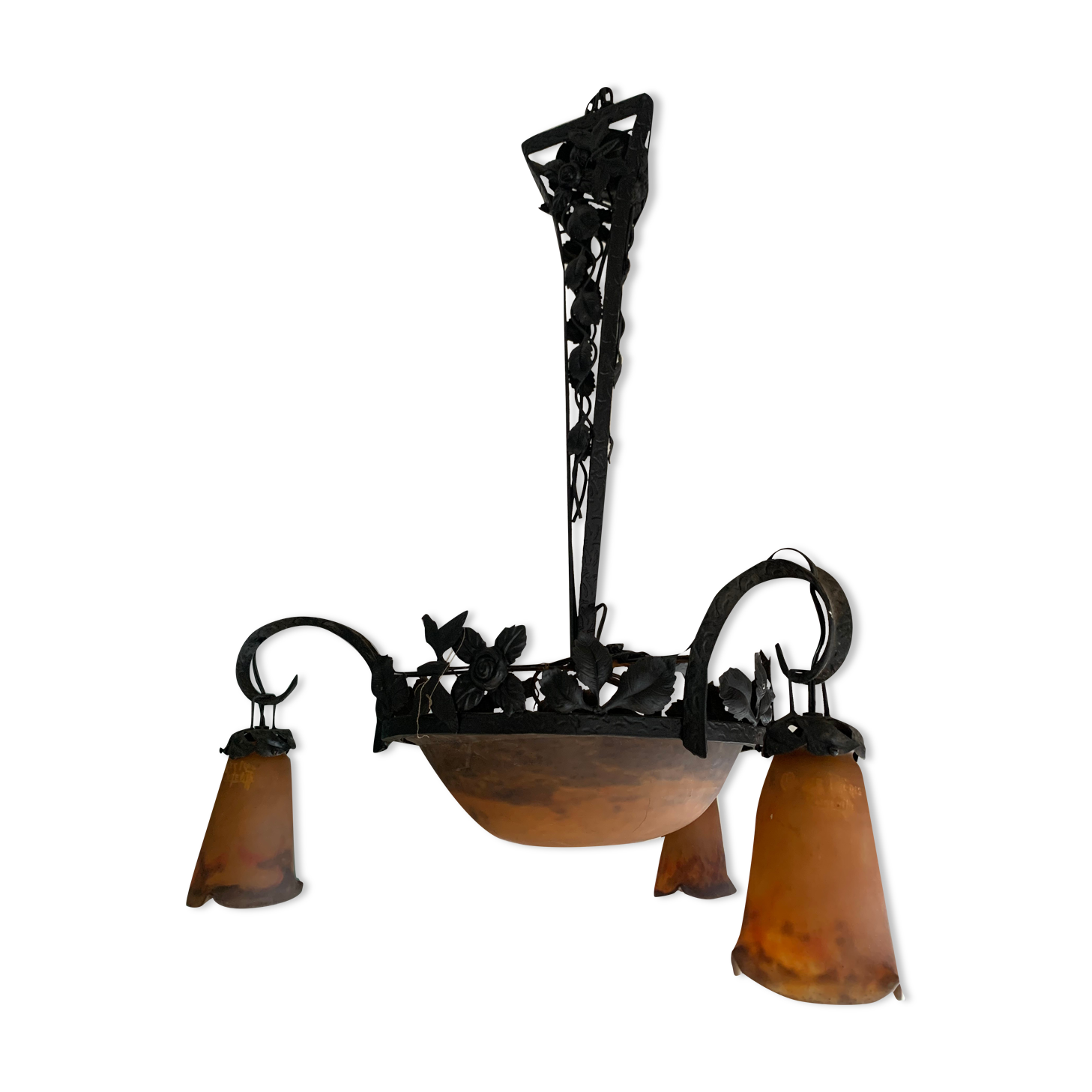 Chandelier glass paste