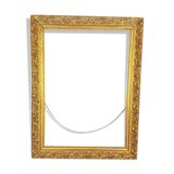 Old wooden frame - golden stucco period 1900 66x50cm, leaf 57x41 cm S26